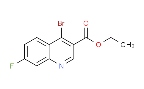 CAS No. 1242260-18-9, Ethyl 4-bromo-7-fluoroquinoline-3-carboxylate