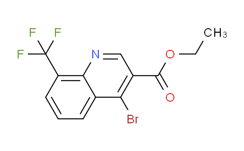 CAS No. 1242260-78-1, Ethyl 4-bromo-8-(trifluoromethyl)quinoline-3-carboxylate