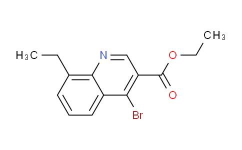 CAS No. 1242260-64-5, Ethyl 4-bromo-8-ethylquinoline-3-carboxylate