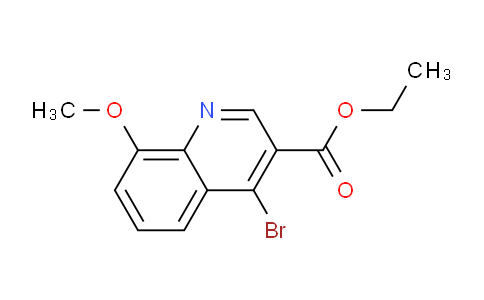 CAS No. 1242260-60-1, Ethyl 4-bromo-8-methoxyquinoline-3-carboxylate