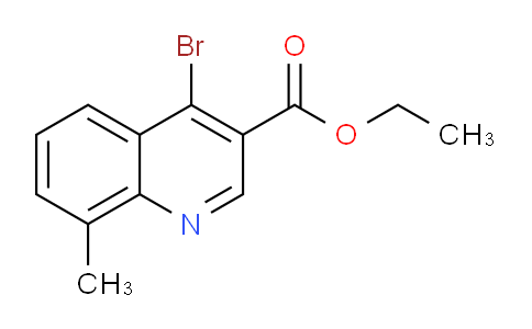CAS No. 1242260-83-8, Ethyl 4-bromo-8-methylquinoline-3-carboxylate