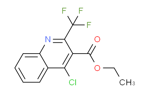 CAS No. 1260877-33-5, Ethyl 4-chloro-2-(trifluoromethyl)quinoline-3-carboxylate