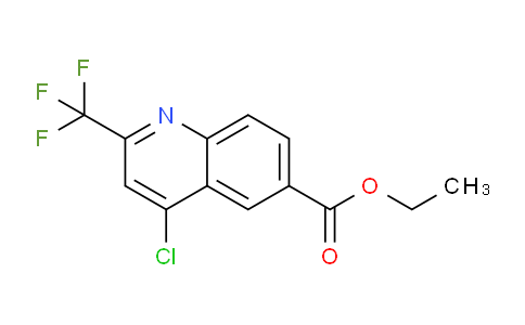 CAS No. 680211-86-3, Ethyl 4-chloro-2-(trifluoromethyl)quinoline-6-carboxylate