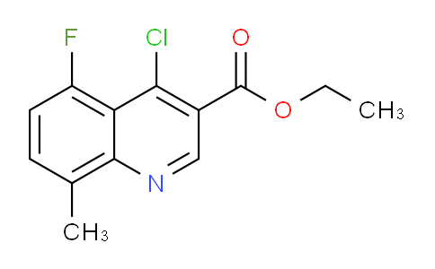 CAS No. 1019462-75-9, Ethyl 4-chloro-5-fluoro-8-methylquinoline-3-carboxylate