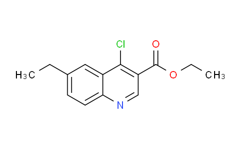 CAS No. 1019345-40-4, Ethyl 4-chloro-6-ethylquinoline-3-carboxylate