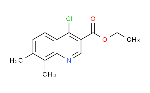 CAS No. 56824-88-5, Ethyl 4-chloro-7,8-dimethylquinoline-3-carboxylate