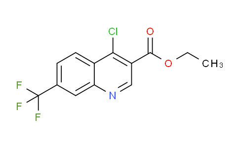 CAS No. 21168-42-3, Ethyl 4-chloro-7-(trifluoromethyl)quinoline-3-carboxylate