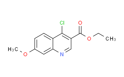 CAS No. 77156-85-5, Ethyl 4-chloro-7-methoxyquinoline-3-carboxylate