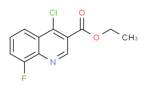 CAS No. 56824-90-9, Ethyl 4-chloro-8-fluoroquinoline-3-carboxylate