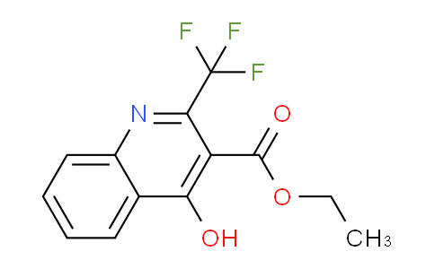 CAS No. 75999-59-6, Ethyl 4-hydroxy-2-(trifluoromethyl)quinoline-3-carboxylate