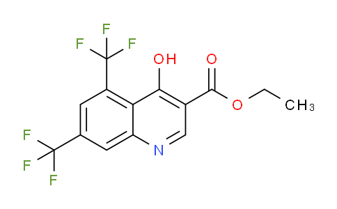 CAS No. 93514-83-1, Ethyl 4-hydroxy-5,7-bis(trifluoromethyl)quinoline-3-carboxylate