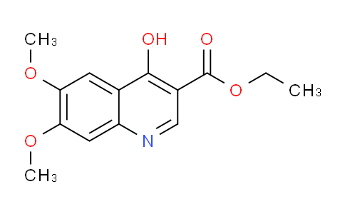 CAS No. 13436-14-1, Ethyl 4-hydroxy-6,7-dimethoxyquinoline-3-carboxylate