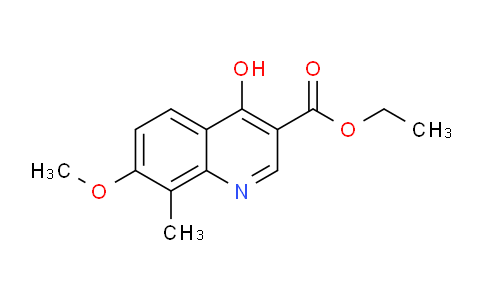 CAS No. 922520-00-1, Ethyl 4-hydroxy-7-methoxy-8-methylquinoline-3-carboxylate