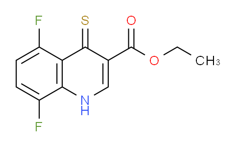 CAS No. 1315347-04-6, Ethyl 5,8-difluoro-4-thioxo-1,4-dihydroquinoline-3-carboxylate