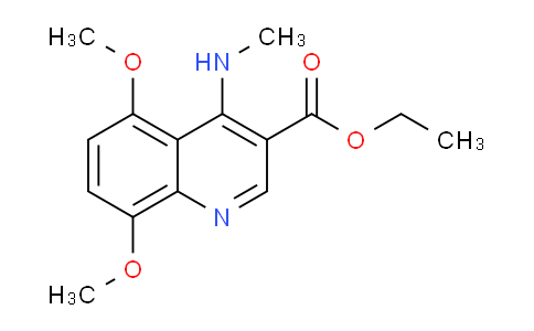 CAS No. 1215623-47-4, Ethyl 5,8-dimethoxy-4-(methylamino)quinoline-3-carboxylate
