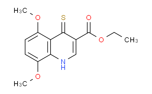 CAS No. 1219162-42-1, Ethyl 5,8-dimethoxy-4-thioxo-1,4-dihydroquinoline-3-carboxylate
