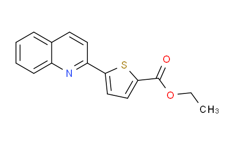 CAS No. 1171919-15-5, Ethyl 5-(quinolin-2-yl)thiophene-2-carboxylate