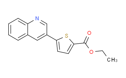 CAS No. 1187164-10-8, Ethyl 5-(quinolin-3-yl)thiophene-2-carboxylate