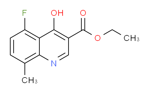 CAS No. 1065102-44-4, Ethyl 5-fluoro-4-hydroxy-8-methylquinoline-3-carboxylate