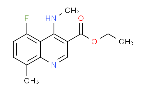 CAS No. 1283467-13-9, Ethyl 5-fluoro-8-methyl-4-(methylamino)quinoline-3-carboxylate