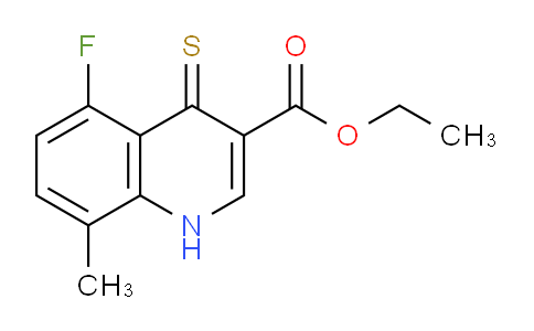 CAS No. 1315353-22-0, Ethyl 5-fluoro-8-methyl-4-thioxo-1,4-dihydroquinoline-3-carboxylate