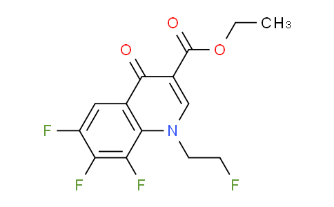 CAS No. 93969-13-2, Ethyl 6,7,8-trifluoro-1-(2-fluoroethyl)-4-oxo-1,4-dihydroquinoline-3-carboxylate