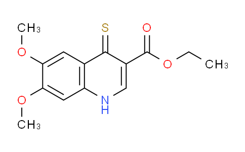 CAS No. 1279202-87-7, Ethyl 6,7-dimethoxy-4-thioxo-1,4-dihydroquinoline-3-carboxylate