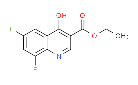 CAS No. 107555-38-4, Ethyl 6,8-difluoro-4-hydroxyquinoline-3-carboxylate
