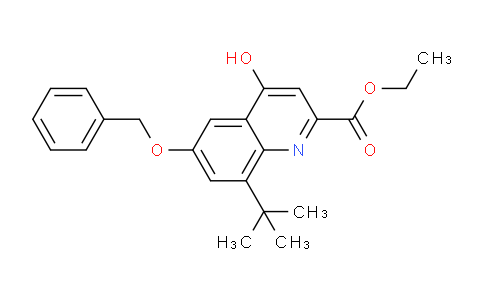 CAS No. 1352342-92-7, Ethyl 6-(benzyloxy)-8-(tert-butyl)-4-hydroxyquinoline-2-carboxylate
