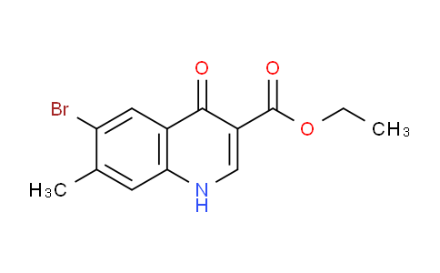 CAS No. 1258652-59-3, Ethyl 6-bromo-1,4-dihydro-7-methyl-4-oxoquinoline-3-carboxylate