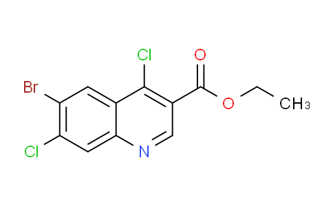 CAS No. 1260821-25-7, Ethyl 6-bromo-4,7-dichloroquinoline-3-carboxylate