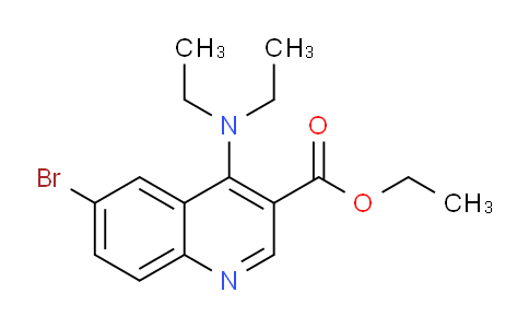 CAS No. 1215814-78-0, Ethyl 6-bromo-4-(diethylamino)quinoline-3-carboxylate