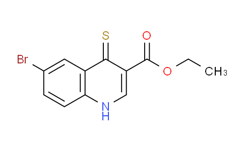CAS No. 1215608-96-0, Ethyl 6-bromo-4-thioxo-1,4-dihydroquinoline-3-carboxylate