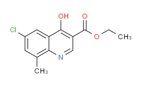 CAS No. 228728-86-7, Ethyl 6-chloro-4-hydroxy-8-methylquinoline-3-carboxylate