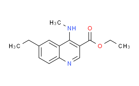 CAS No. 1274526-08-7, Ethyl 6-ethyl-4-(methylamino)quinoline-3-carboxylate