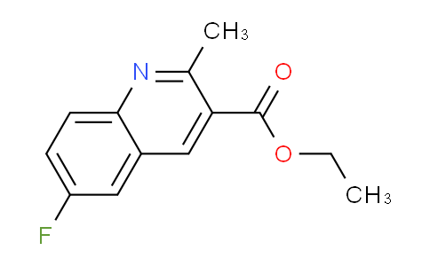 CAS No. 282540-26-5, Ethyl 6-fluoro-2-methylquinoline-3-carboxylate