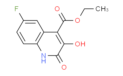 CAS No. 1159706-45-2, Ethyl 6-fluoro-3-hydroxy-2-oxo-1,2-dihydroquinoline-4-carboxylate