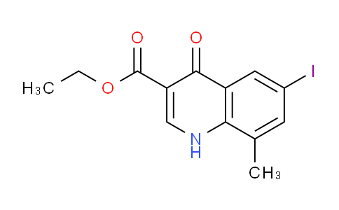 CAS No. 951006-39-6, Ethyl 6-iodo-8-methyl-4-oxo-1,4-dihydroquinoline-3-carboxylate
