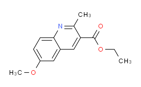 CAS No. 86210-92-6, ethyl 6-methoxy-2-methylquinoline-3-carboxylate