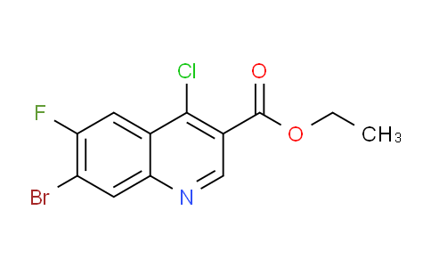 CAS No. 1956331-75-1, Ethyl 7-bromo-4-chloro-6-fluoroquinoline-3-carboxylate