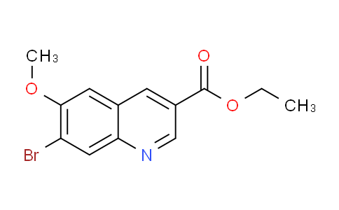 CAS No. 1403746-68-8, Ethyl 7-bromo-6-methoxyquinoline-3-carboxylate