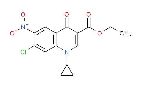 CAS No. 127625-17-6, Ethyl 7-chloro-1-cyclopropyl-6-nitro-4-oxo-1,4-dihydroquinoline-3-carboxylate
