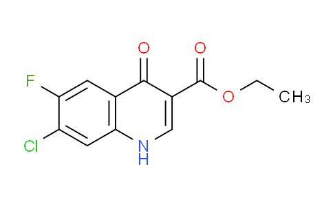 CAS No. 75073-15-3, Ethyl 7-chloro-6-fluoro-4-oxo-1,4-dihydroquinoline-3-carboxylate
