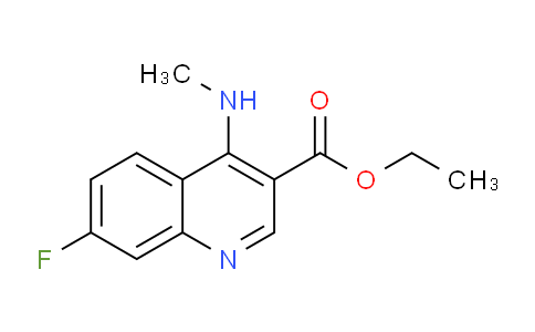 CAS No. 1315372-39-4, Ethyl 7-fluoro-4-(methylamino)quinoline-3-carboxylate