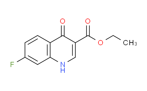CAS No. 53977-12-1, Ethyl 7-fluoro-4-oxo-1,4-dihydroquinoline-3-carboxylate