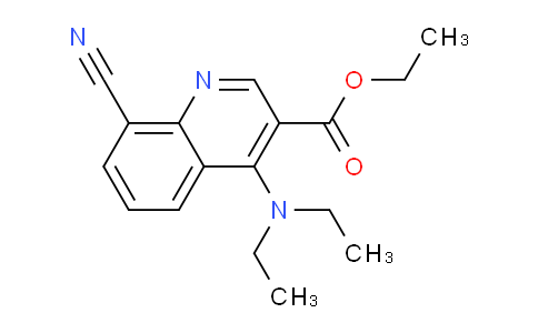 CAS No. 1279208-17-1, Ethyl 8-cyano-4-(diethylamino)quinoline-3-carboxylate