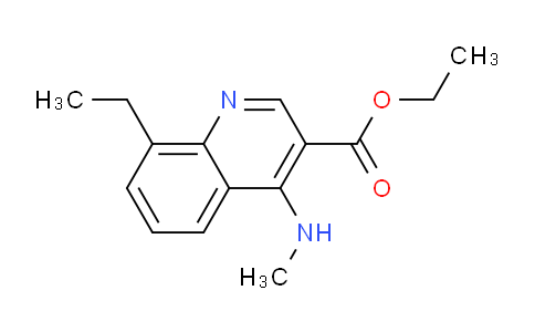 CAS No. 1282469-57-1, Ethyl 8-ethyl-4-(methylamino)quinoline-3-carboxylate