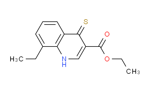 CAS No. 1315352-91-0, Ethyl 8-ethyl-4-thioxo-1,4-dihydroquinoline-3-carboxylate