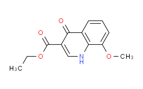 CAS No. 71082-34-3, Ethyl 8-methoxy-4-oxo-1,4-dihydroquinoline-3-carboxylate