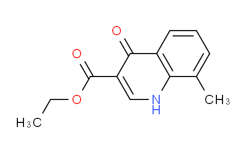 CAS No. 77156-75-3, Ethyl 8-methyl-4-oxo-1,4-dihydroquinoline-3-carboxylate